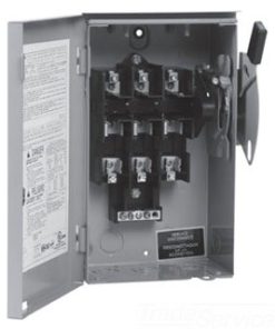 Eaton DG222URB Safety Switch, 60A, 2P, 240V, Type DG, Non-Fusible, NEMA 3R