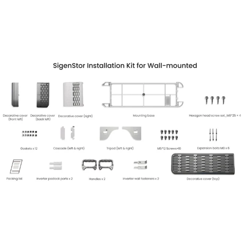 Sigenergy – SigenStor Wall Mount Installation Kit, 11170050
