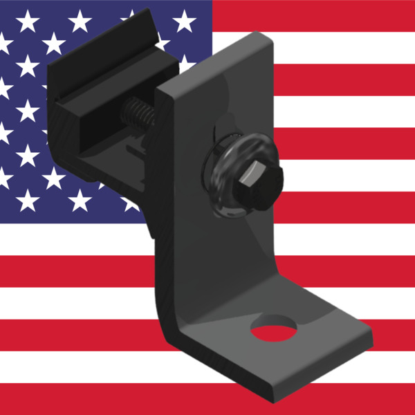 SnapNrack 242-01220-USA Ultra Rail Umbrella L-Foot Black