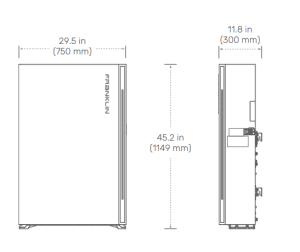franklinwh apower s dimensions