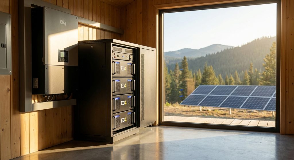 EG4 battery for off-grid solar systems