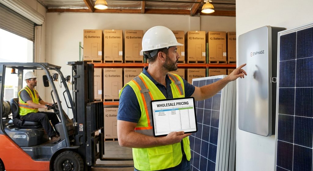 Enphase battery wholesale pricing for solar installers