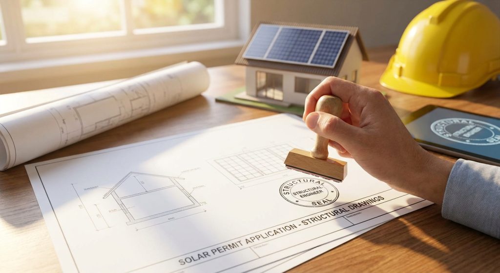 How to get a structural engineer stamp for a solar permit
