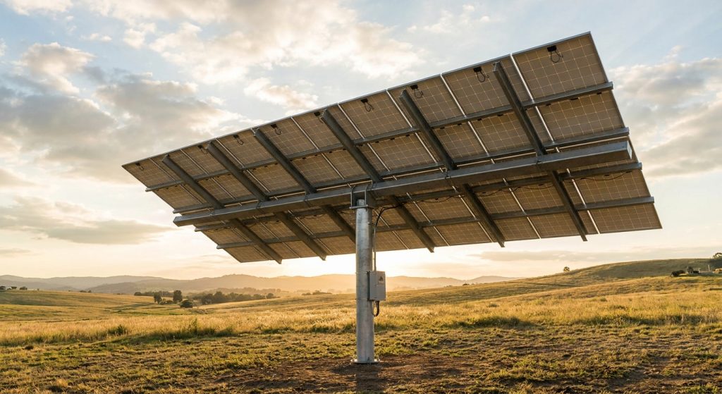 Solar panel racking systems for pole-mounted arrays
